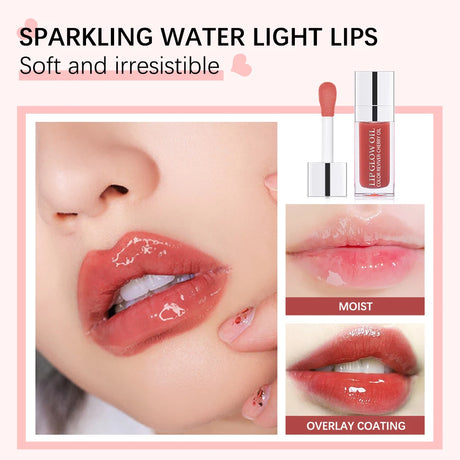 3pcs Moisturizing Plumping Lip Glow Oil Tinted Lip Plumper Serum Reduce Lip Lines Lip Coat Primer For Lipstick Daily Party Gift Lip Care Makeup