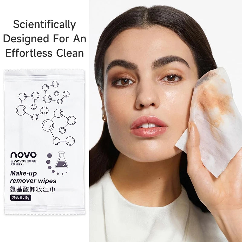 30pcs Of Makeup Remover Wipes For Face,Moisturizing&Gentle,Deep Cleansing Without Noresidue,Individually Packaged,Disposable Use