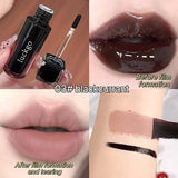 Chocolate Brown Peel Off Lip Stain Waterproof Makeup Matte Khaki Orange Liquid Lipstick Nude Black Tattoo Lips Tint Cosmetic