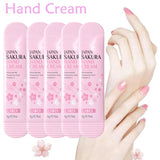 LAIKOU Sakura Hand Cream Moisturizing Nourishing Brightening Hydrating Hand Lotion Creams Intensive Repair Hand Balm Travel Suit