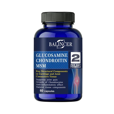 Glucosamine & Chondroitin & MSM 3-in-1 - Antioxidant, Joint Health Support, for Bone and Cartilage Health