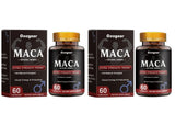 Googeer Maca Capsules with Maca Panax Ginseng and Ashwagandha Supports Energy and Endurance 60 Capsules