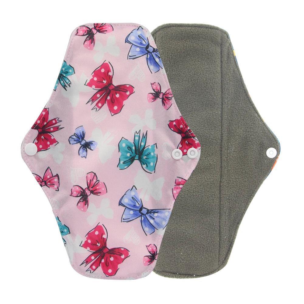 Washable Menstrual Pad Panty Liner Reusable Cloth Sanitary pad Hygienic and Soft Washable Charcoal Menstrual