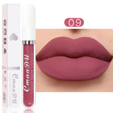 Sexy Long Lasting Velvet Matte Lip Gloss Rose Liquid Lipstick Makeup Women Beauty Red Nonstick Cup Waterproof Lip Gloss 18 Color