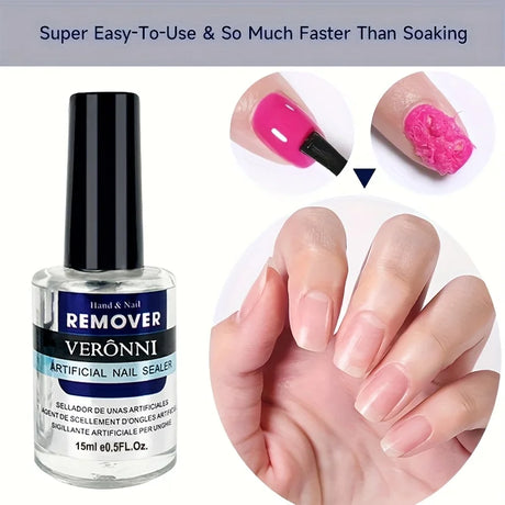 Crack-Free Nail Glue Remover, Non-Damaging Cuticle Oil, Acetone-Free Nail Polish Remover for Light Relax Nails