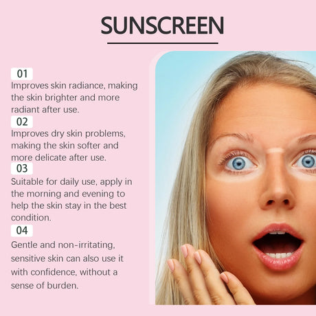 Cherry Blossom Sunscreen Cream Spf 50+ Long-Lasting Anti UV Anti-Aging Anti Oxidant Oil Control Non-greasy Waterproof Sunblock