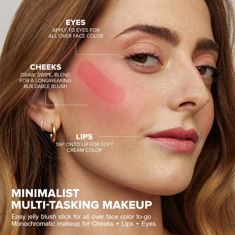 1PC Natural Soft, Long-lasting Jelly Blush - Gloss, Versatile, High Color Rendering, Suitable for Festival and Stage Makeup