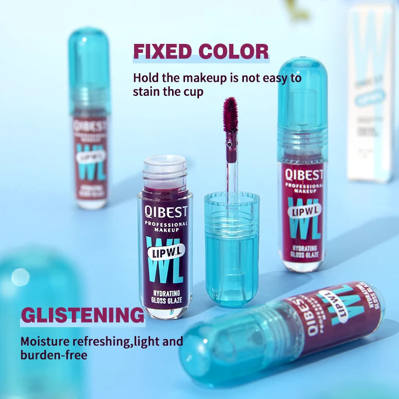 1PC mirror lip gloss, moisturizing, lightweight, non greasy, long-lasting luster, non stick to cup lip gloss