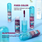 1PC mirror lip gloss, moisturizing, lightweight, non greasy, long-lasting luster, non stick to cup lip gloss