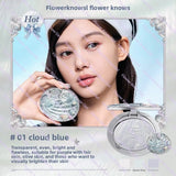 Flower Knows Shell Pearl Collection Baked Powder Mixed Color Honey Powder Clear Matte Makeup Setting Powder Natural Bronze Glow