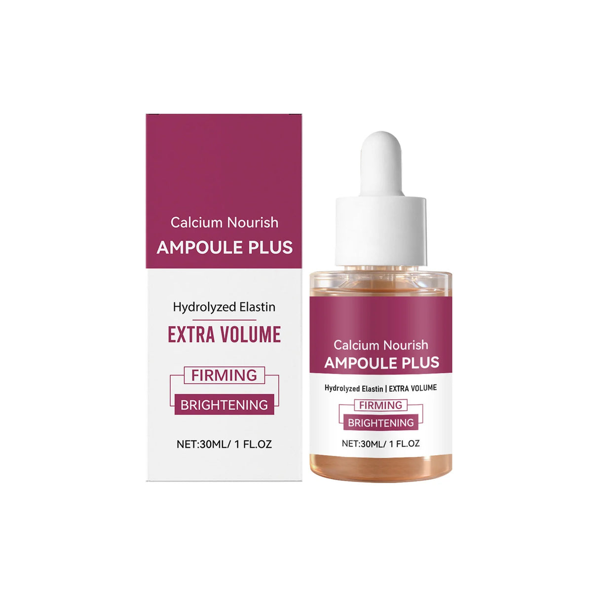 Korea Calcium Nourish Collagen Set – 30ml Ampoule + 50g Cream + 9g Balm Stick, 10,000ppm Collagen & Hydrolyzed Elastin Skincare