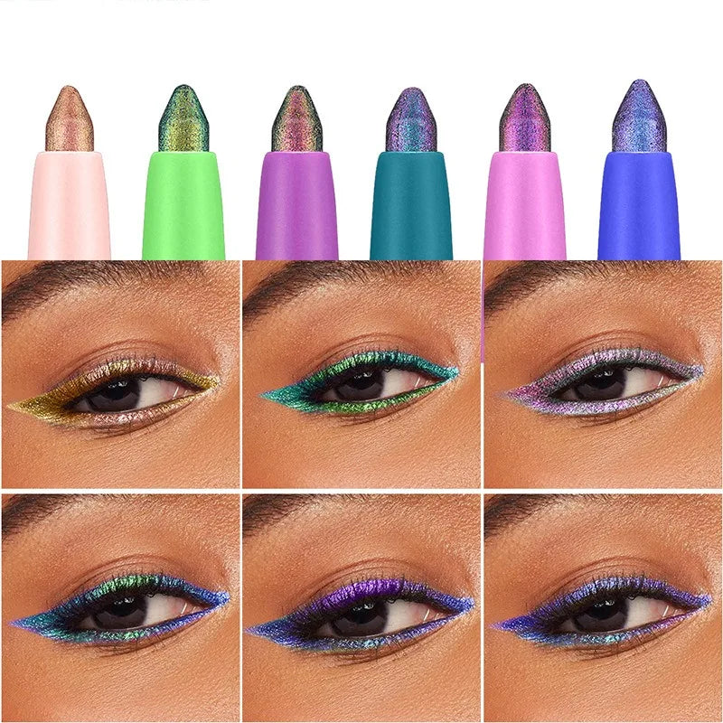 Color-changing Eyeshadow Stick Multi Chrome Eyeliner Waterproof Long Last Smooth Cream Gel Liner Eye Makeup Glitter Eye Shadow