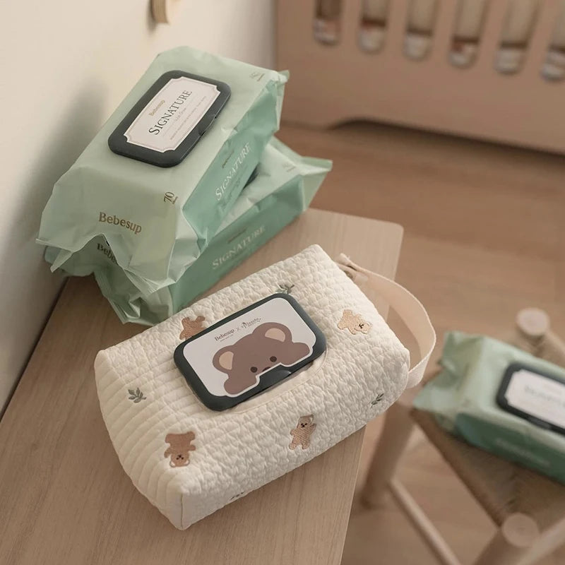 Pouch for Wipes Dispenser Box  Baby Wipe Pouch Water Tissue Holder  Baby Wet Wipes Case  Maengu Tissue Box