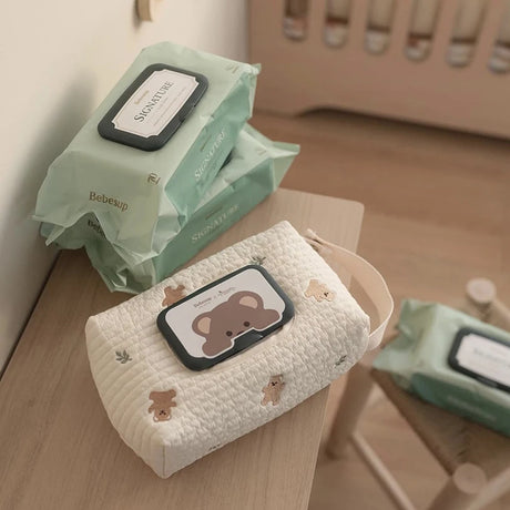 Pouch for Wipes Dispenser Box  Baby Wipe Pouch Water Tissue Holder  Baby Wet Wipes Case  Maengu Tissue Box