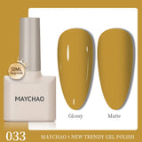 MAYCHAO 12ml Gel Nail Polish Set Professional Salon Nail Art Gels Varnish UV LED Semi Permanent Nail Lacquer Nail Supplies