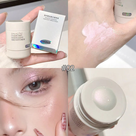 Pearlescent Diamond Liquid Highlighter Contour High Gloss Finish Luminizer Makeup Gel Face Body Brighten Glitter Natural Contour