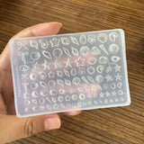 Ocean Themed Silicone Nail Art Mold Baroque Pearl Love Summer Beach Shell Conch Starfish Pattern 3D Carving Template Mold