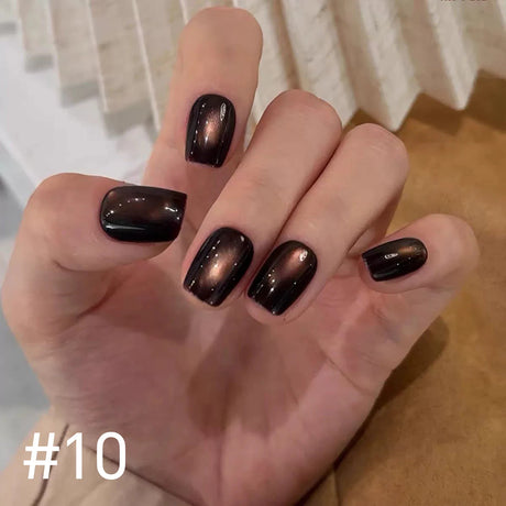 12ml 1-21pcs Brown Gold Cat Eye Gel Nail Polish Hot Selling Winter Whitening Magnet Gel Polish Gold Nails Nail Supplies Nail Art