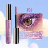 MLSMILE Shiny Pearlescent Colorful Mascara Waterproof Sweat Proof Quick Dry Lasting Matte Blue Mascara Glitter Gold Eyelashes