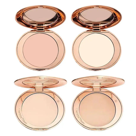 Soft Focus Pressed Powder Long Lasting Oil Control Setting Powder for Women Matte Texture Face Foundation Makeup Tool