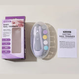 Electric Baby Nail Trimmer Set with 6 Grinding Heads | Safe Infant Nail File for Newborns & Toddlers, 4 Color Options
