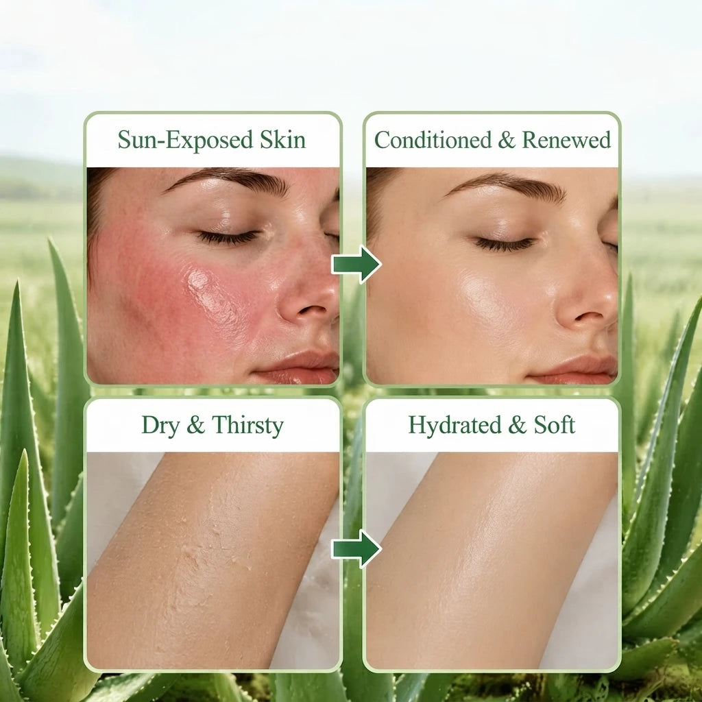 YUVK Aloe Vera Gel for Hydration and Moisture 300G