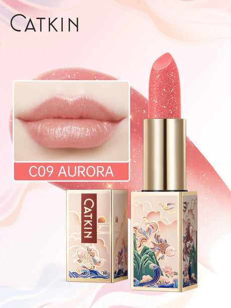 CATKIN Tinted Lip Balm Color Changing Lipstick Ultra Hydrating Natural Lip Moistrurizer with Vitamin E Nourishing For Cracked &