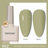 MAYCHAO 12ml Gel Nail Polish Set Professional Salon Nail Art Gels Varnish UV LED Semi Permanent Nail Lacquer Nail Supplies