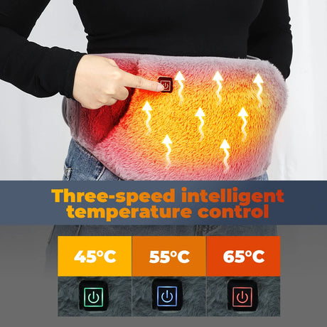 USB Charging Uterus Warming Belt Electric Heating Pad For Women Period Care Hot Compress Abdominal Massager Waist Warmer Belt