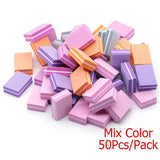 10-50-100pcs Professional Mini Nail Art Buffer File Set 100/180 Sandpaper Manicure Care Tips Sanding Polishing Tools Kit