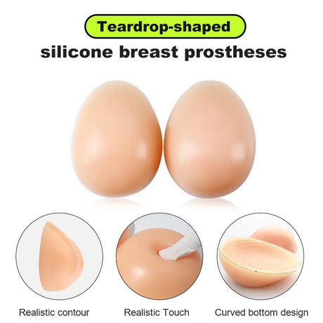 LERVANLA Artificial Silicone Breasts Forms Pads Fake Boobs Chest Women's Silicone Underwear Eexy Breast Padded Bra Becomes Big