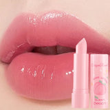 Peach Temperature Change Lip Balm Clear Crystal Jelly Lipstick Tint Warming Change Lip Balm Moisturizing Anti-drying Lip Care