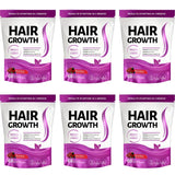 Hair Growth Gummies with Biotin and Vitamins C and E Support Hair Skin and Nails Health Mixed Berry Flavor 60 Gummies