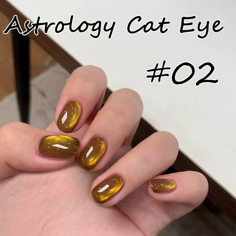 WS 10ML Sunlight Cat Eye Gel Nail Polish Autumn Winter Whitening Wine Red Color Light Sunset Glow Cat Eye Glass Beads Nail Atr