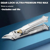 Upgraded Ingrown Nail Clippers, Equipped with Nail File and Gear Lock, Suitable for Thick Nails and Ingrown Nails