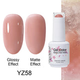 Clou Beaute Gel Nail Polish Neon Brown Royal Blue Red Green Pastal Nude Nail Art Varnishes Gel Lacquer Top Coat UV Gel Nail