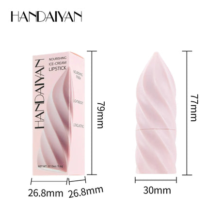 Matte Velvet Lipstick Ice Cream Long Lasting Waterproof Nourishing Moisturizing Highly Pigmented Satin Lip Gloss Non Stick Cup