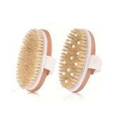 Body Dry Brush, Hard Shower Brush, Exfoliator, Male and Female Bath Tool, Used for Wet or Dry Brushing, Long Handle