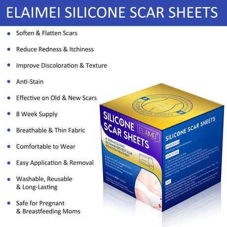 1 Roll Invisible Silicone Scar Sheets , 4cm X 150/300cm Self-Adhesive Scar Cover Tape Reusable and Effective Skin Care Strips