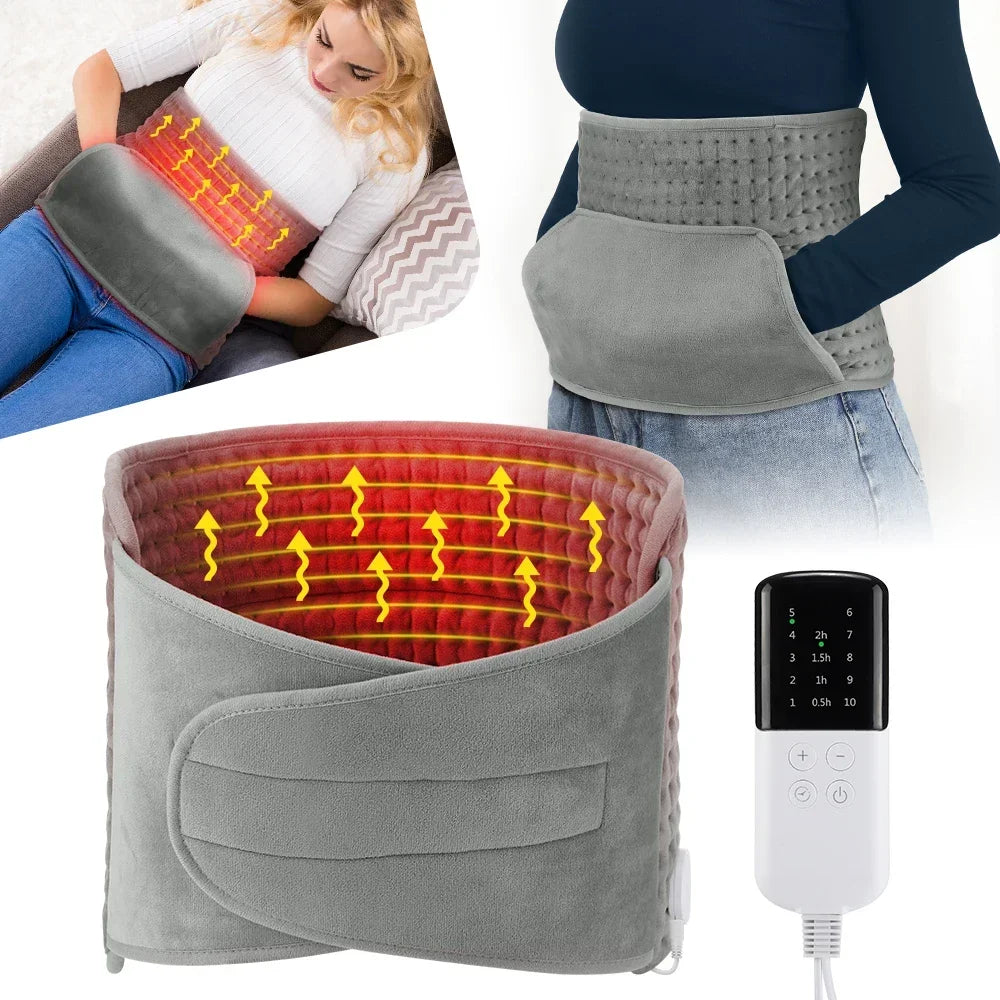 Electric Heating Waist Belt Warm Thermal Pad 10-gear Temperature Control Office Household Warm Artifact Hand Uterus Body Warmer