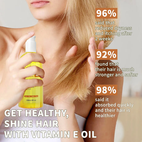 MAYJAM 236ml/118ml Pure Natural Vitamin E Oil Moisturizing for Skin & Face Care,Body Oil for Spa Massage D-Alpha Tocopherol