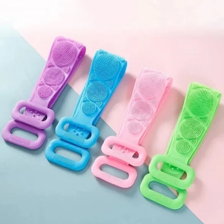 1pcs Silicone Scrubber Back Massage Exfoliating Sponge Bathroom Bath Brush Scrub Shower Brush Body Wash Scrub Removal Bath Spong