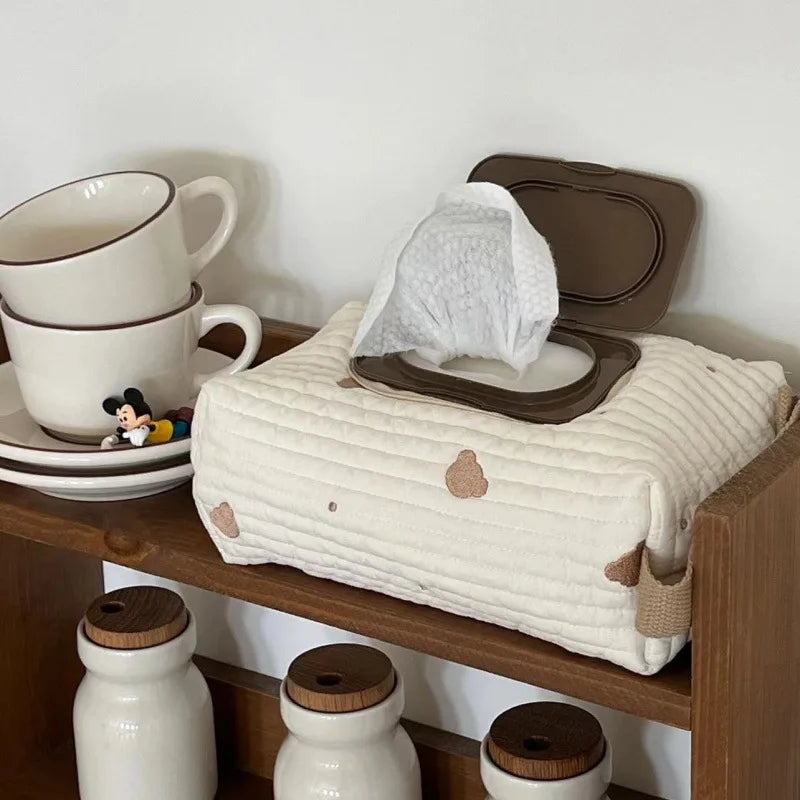 Pouch for Wipes Dispenser Box  Baby Wipe Pouch Water Tissue Holder  Baby Wet Wipes Case  Maengu Tissue Box
