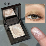 Single Color Glitter Eyeshadow Waterproof Sweatproof Long Lasting Highlight for Party Cosplay