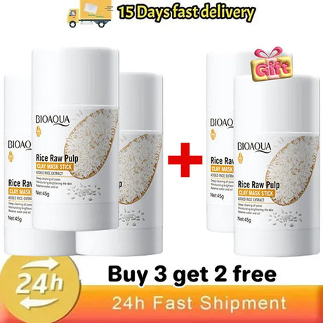 Facial Remove Blackhead Rice Solid Mask Acne Blemish Black Dots Clean Face Shrink Pores Stick Cream Brighten Korean Skincare New
