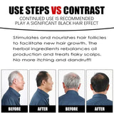 Herbal Anti-grey Treatment Hair Dye Shampoo White To Black Permanent Repair Natural Color Nourish Scalp Hair Care Products
