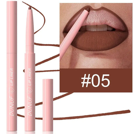 6Pcs Velvet Matte Lip Liner Pencil Set High Pigment Smooth Silky Texture Easy to Color & Define Lip Contours Daily Lip Makeup