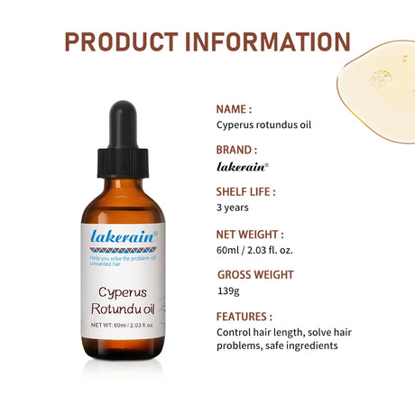 Semi-permanent Cyperus Rotundus Oil Hair Remover Armpit Legs Arms Hair Growth Inhibitor Beauty Skin Care Body Essential Oil