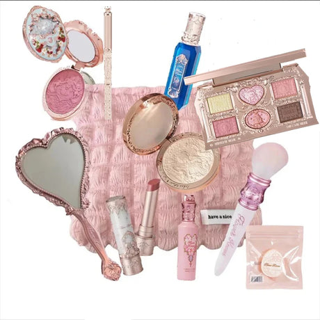 Flowerknows Makeup Set All In Flower Knows Little Angel Highlighter Powder Blush Strawberry Rococo Lip Gloss Perfume Kit
