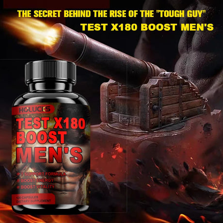 Natural Male Test Booster Capsules, Supports Healthy T Levels, Vitality, Stamina, Muscle Strength & Sustained Daily Energy